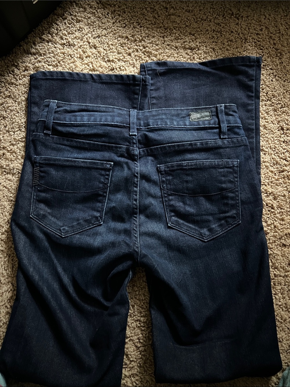Women’s Paige Dark Blue Flare Jeans